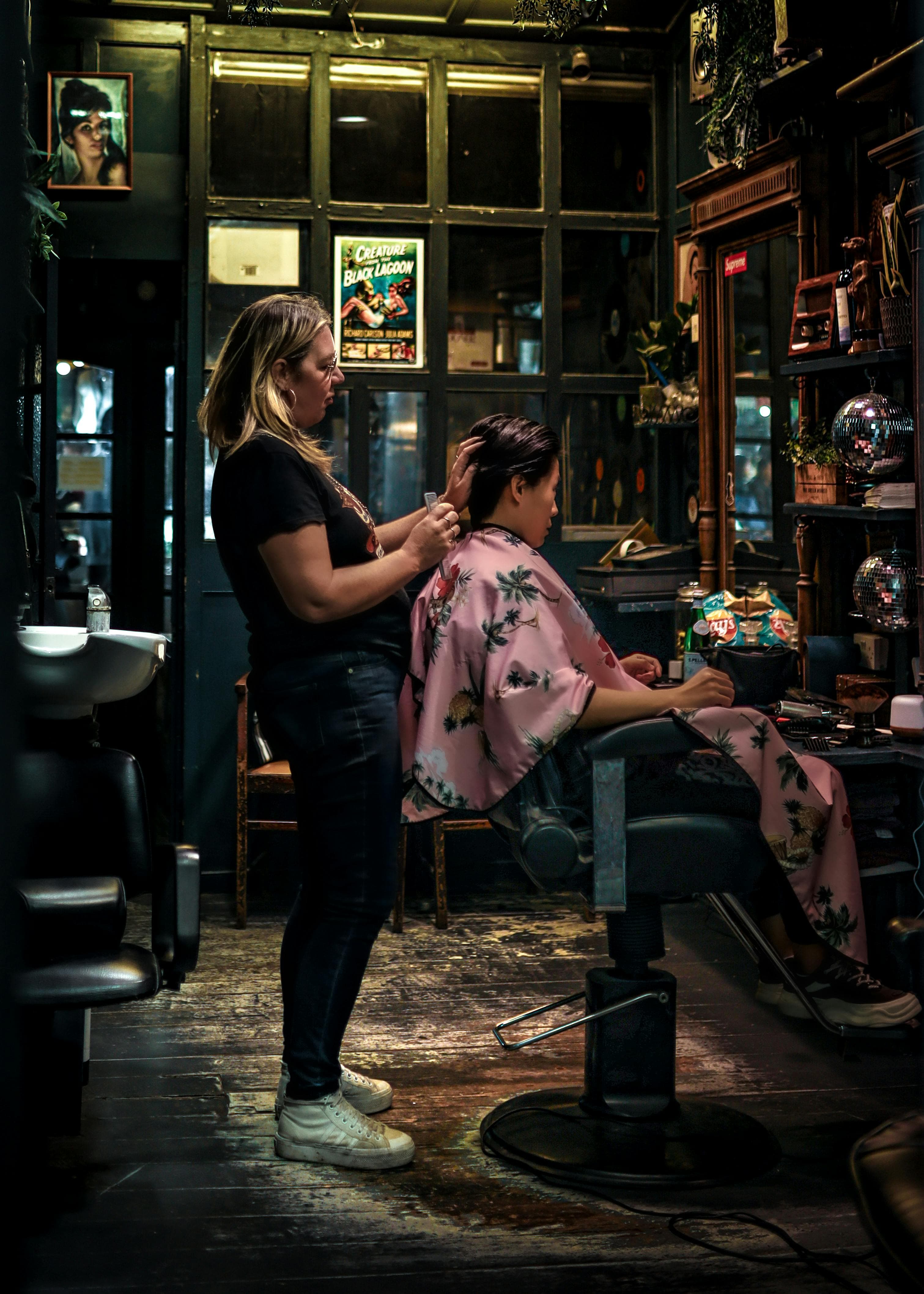 Prestation dans un salon de coiffure